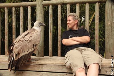 Zoo de Doué, avec mon ami vautour